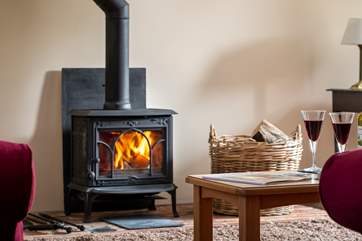 Cosy up next to the wood-burner after a long day.