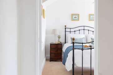 The bedrooms are all on the first floor with a staircase at each end of the corridor and several steps to the bedrooms and bathrooms.