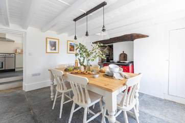 The dining-room has a gorgeous electric Aga.