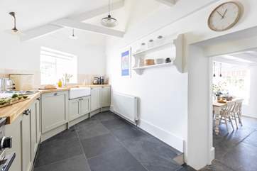 The kitchen is beautifully crafted and has all you need to create a culinary delight.