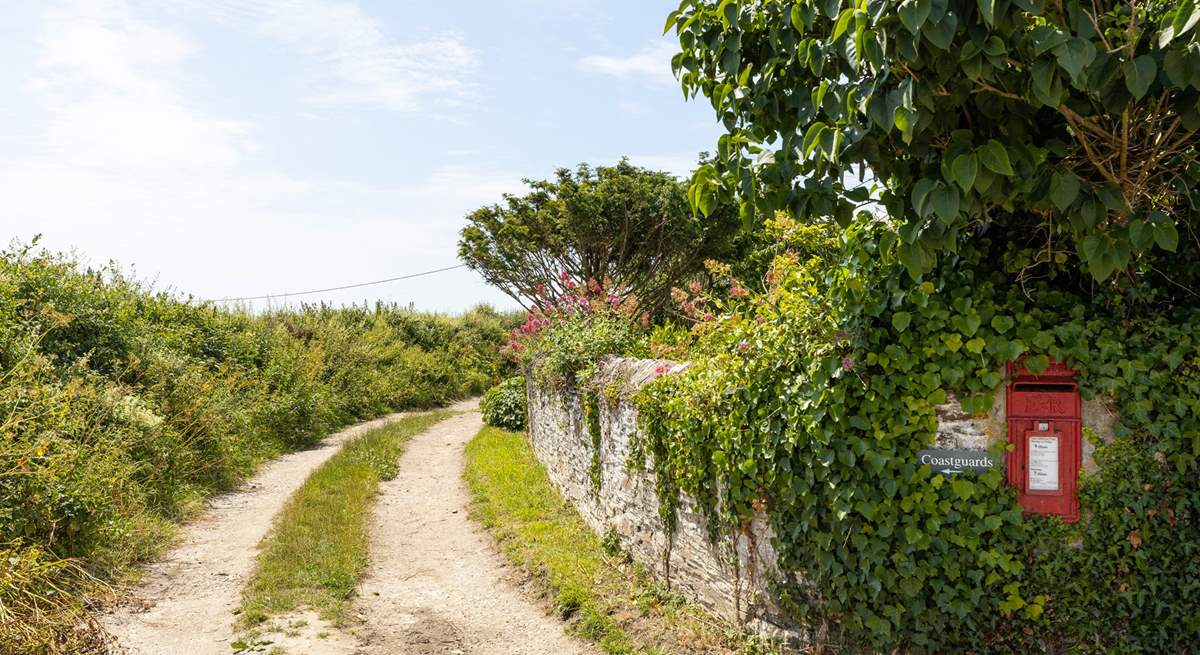 The pretty unmade track leads to Coastguards.