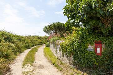 The pretty unmade track leads to Coastguards.