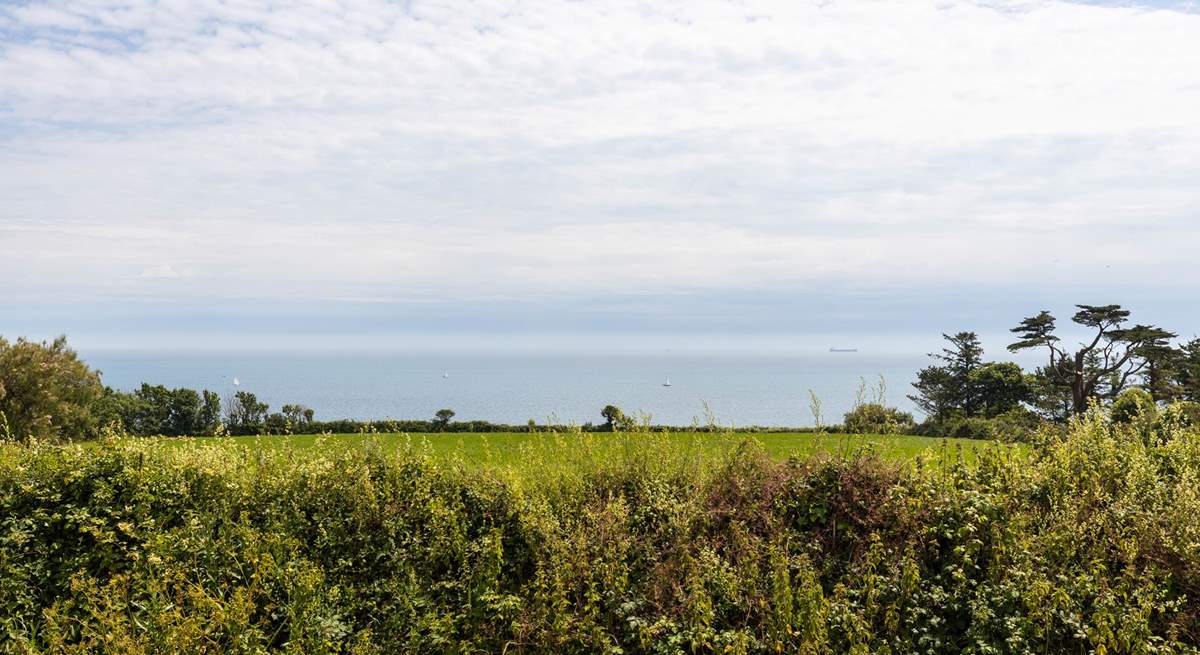 Watch the boats sail by in the distance.