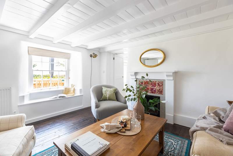 This beautiful cottage has two interlinking sitting-rooms so there's plenty of space for a quiet read, catch up on a movie or simply sit and chat.