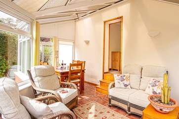 Enjoy long summer evenings in the charming conservatory, which is accessed through Bedroom 2.