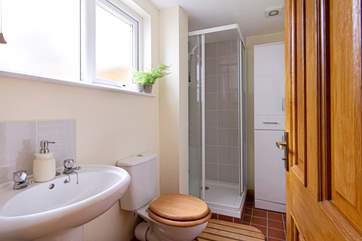 There is a shower-room in the games-room which is very handy.