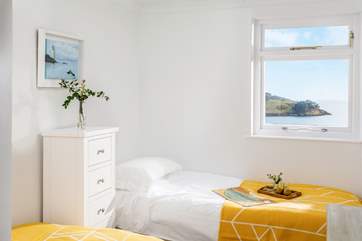 The fabulous view from the small bedroom.