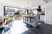 Throw open the bi-fold doors and let the outside in to the fabulous kitchen/diner.