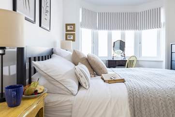 Luxury linens ensure a great night's sleep.