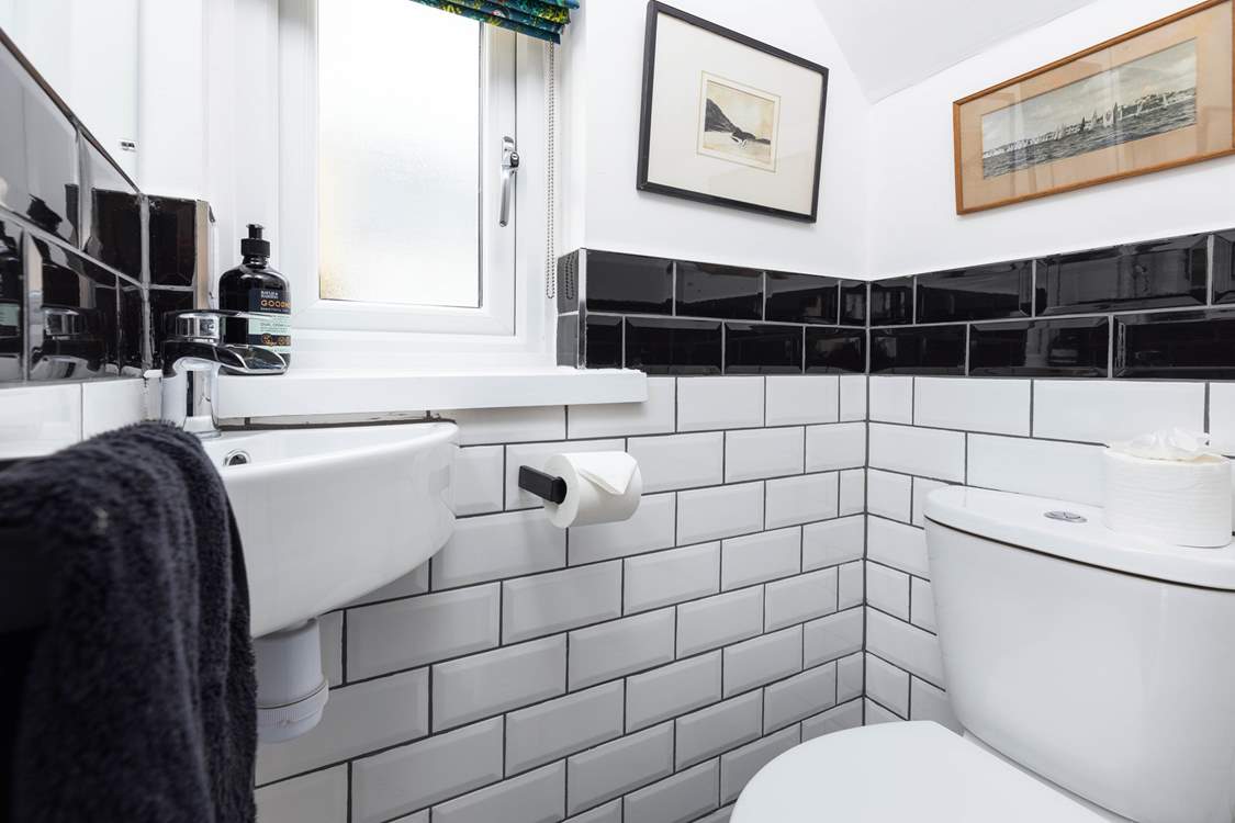 The convenient downstairs WC and wash-basin.