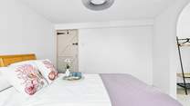 Bedroom 2 is a gorgeous double with king-size bed.