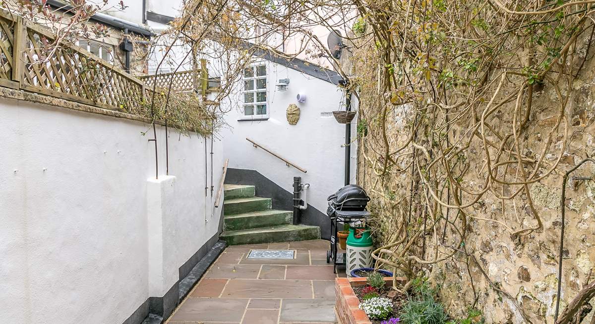 The gorgeous courtyard is the perfect place for al fresco dining.