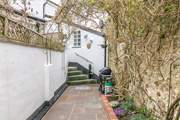 The gorgeous courtyard is the perfect place for al fresco dining.