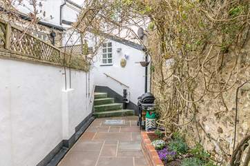 The gorgeous courtyard is the perfect place for al fresco dining.