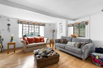 Relax on the super comfy sofas and enjoy an evening of entertainment on the Smart TV.