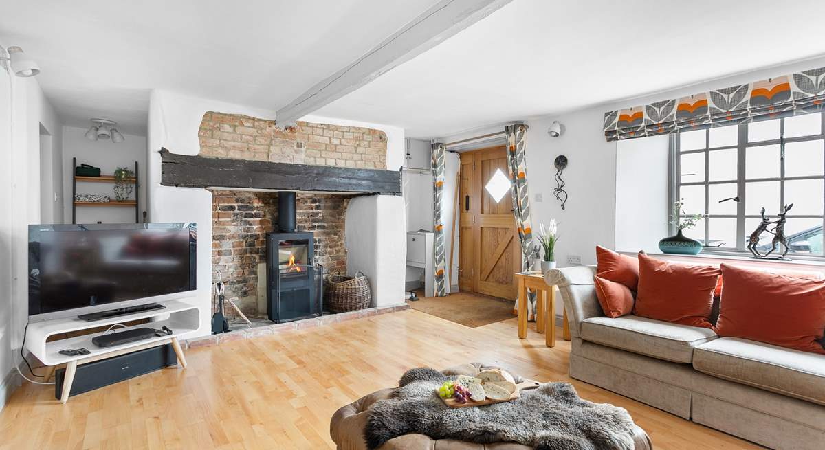 The feature fireplace has a fabulous wood-burner to keep you toasty throughout the year.