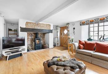 The feature fireplace has a fabulous wood-burner to keep you toasty throughout the year.