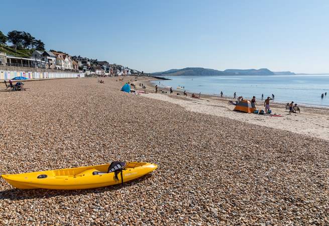 Water sports enthusiasts will love the calm waters at Lyme Regis.