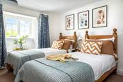 The ‘zip and link’ (super-king or twin) beds are quite striking.