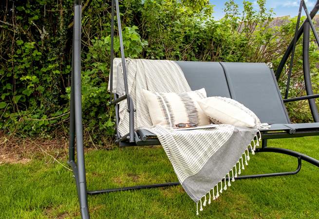 Grab a book and chill out on the swing chair.