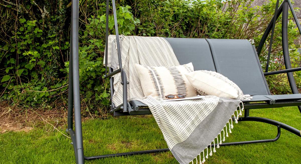 Grab a book and chill out on the swing chair.