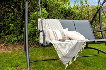 Grab a book and chill out on the swing chair