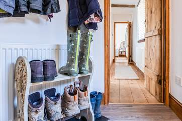 Space for walking boots and wellies.
