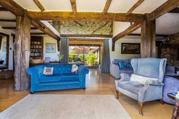 Lots of characterful beams throughout with more seating.