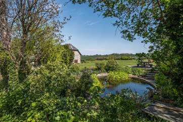 The pond is unfenced, do take care with children.