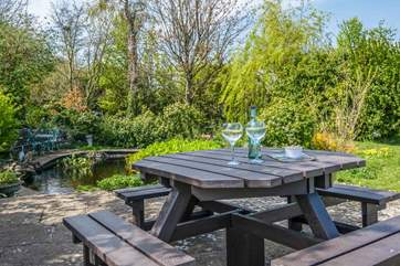 Enjoy your favourite tipple by the pond. The pond is unfenced so please take care with children.