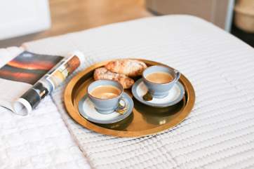 Treat yourself to breakfast in bed... you are on holiday.