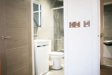 Peeking through to the en suite shower-room.