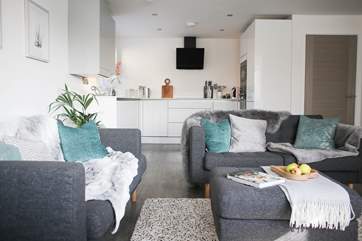 The open plan space is perfect for spending time in together.