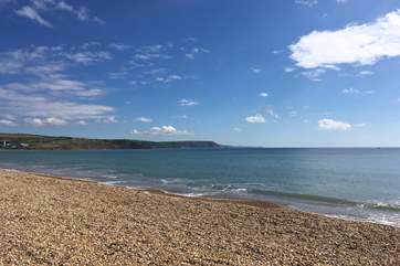 Preston beach is just a short stroll from the apartment.