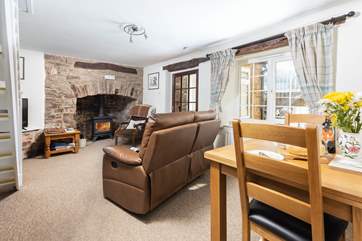 The open plan space is great for spending time in together.