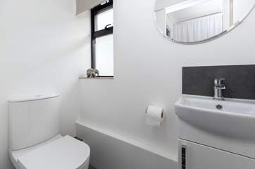 The separate WC and wash-basin.