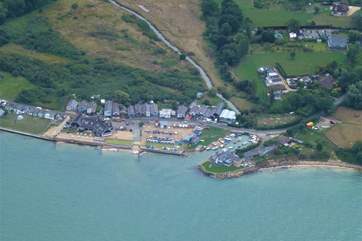 Sea Lights' spectacular position in Gurnard.