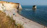 Freshwater Bay in West Wight is a lovely place for a beach day. - Thumbnail Image