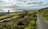 St Catherine's Lighthouse sits overlooking the bay. - Thumbnail Image