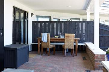 Your stylish outdoor dining area.l