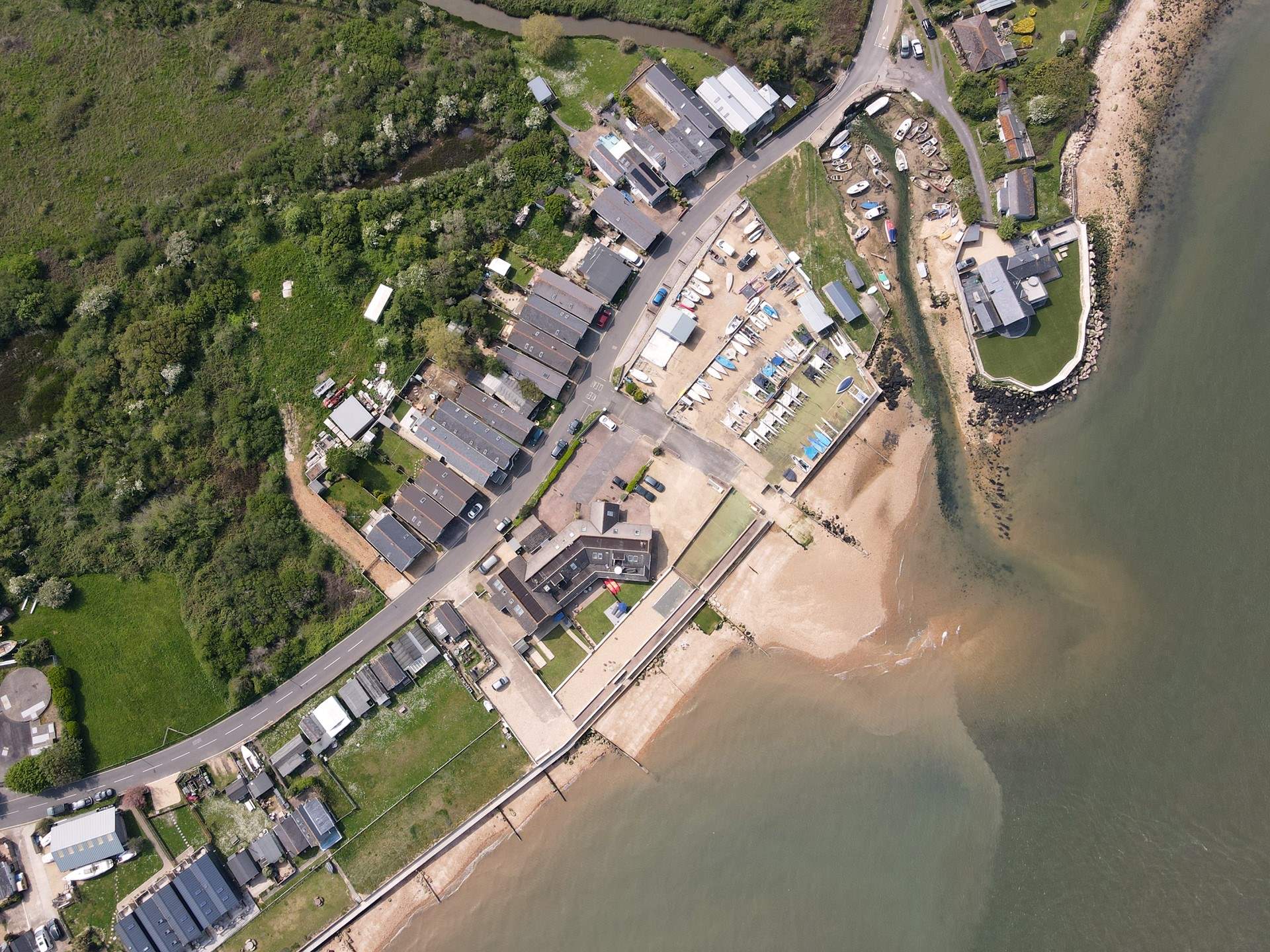 Sea Lights' spectacular position in Gurnard.