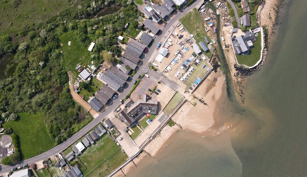 Sea Lights' spectacular position in Gurnard.