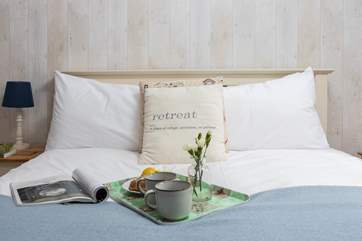 Kick back and relax in the double bedroom.