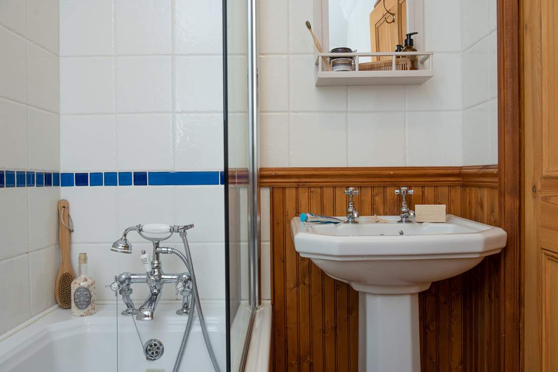 Enjoy a soak in the bath tub.