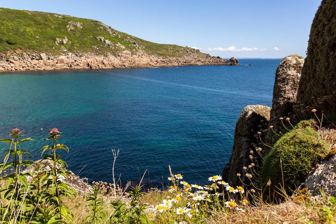 Stroll to beautiful Lamorna Cove.