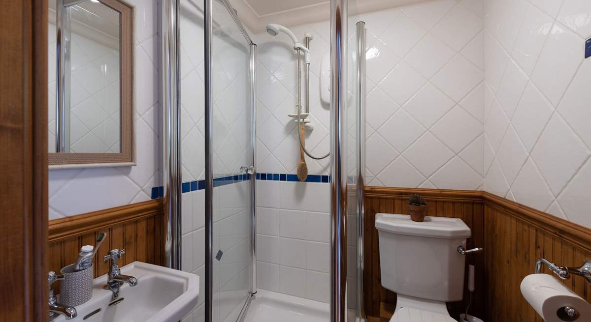 There is a lovely downstairs shower-room which is very useful after a day on the beach! 