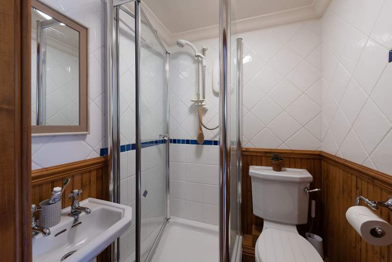 There is a lovely downstairs shower room, which is very useful after a day on the beach! 