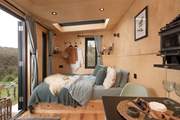 The space is perfectly designed for a romantic escape to nature.