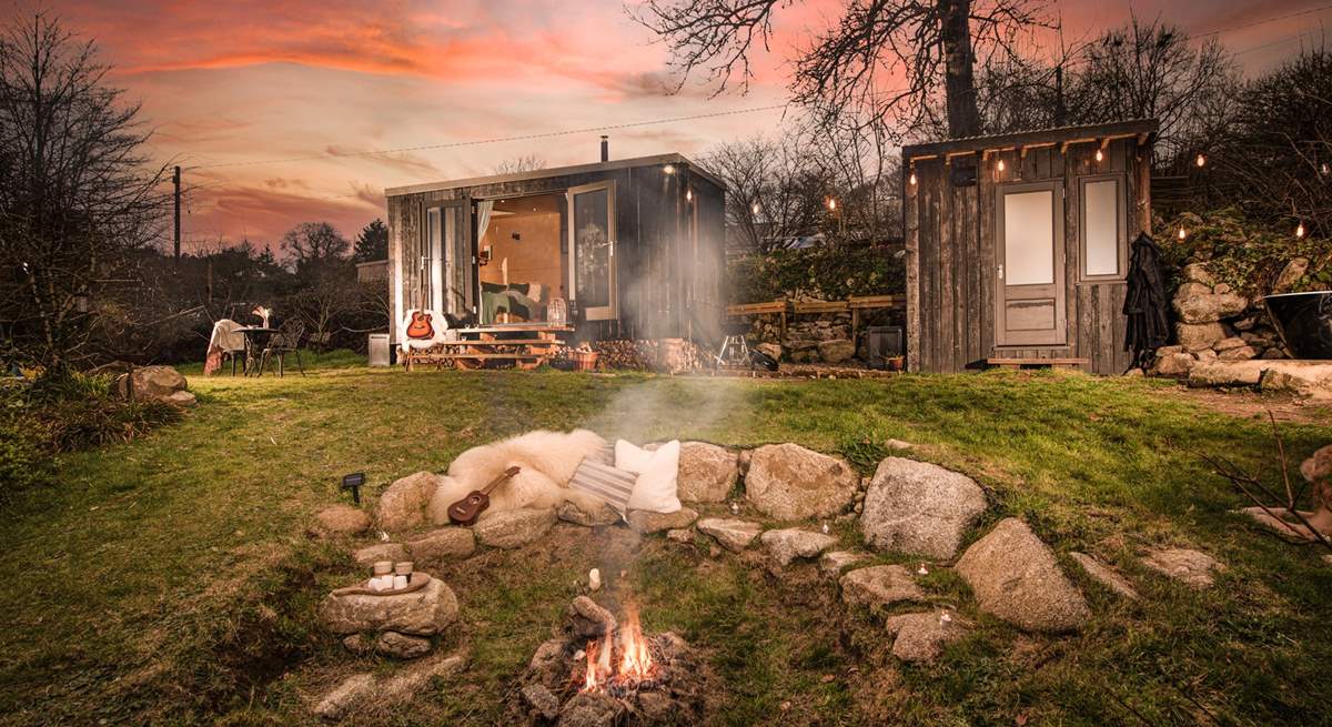 Magical moments around the rustic fire-pit await. 