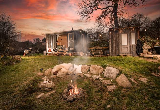 Magical moments around the rustic fire-pit await. 